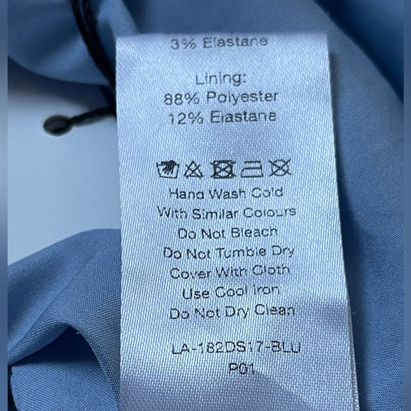 NWT Lavish Alice Cross Back Cowl Neck Midi Dress in Cornflower Blue Size 4 - Picture 16 of 16